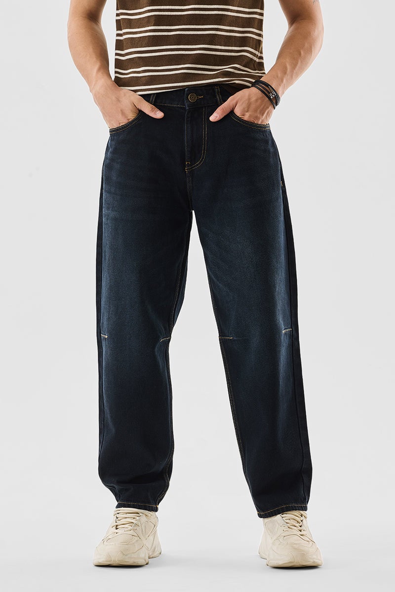 SNITCH Washed Balloon Fit Jeans - Image 1